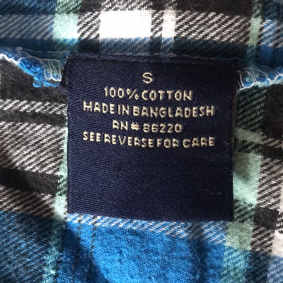 Men’s Flannel Western Style Pearl Snap 100% Cotton Size Small - Picture 4 of 6